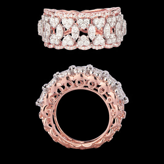 18K Rose Gold Diamond Ring - 1.329ct VS-FG