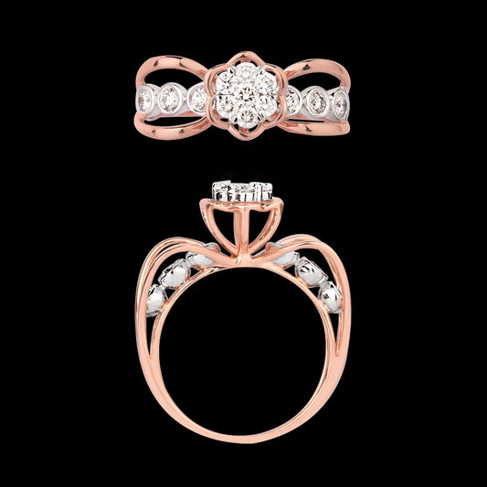 14K Rose Gold Diamond Ring - 0.524ct VS-HI