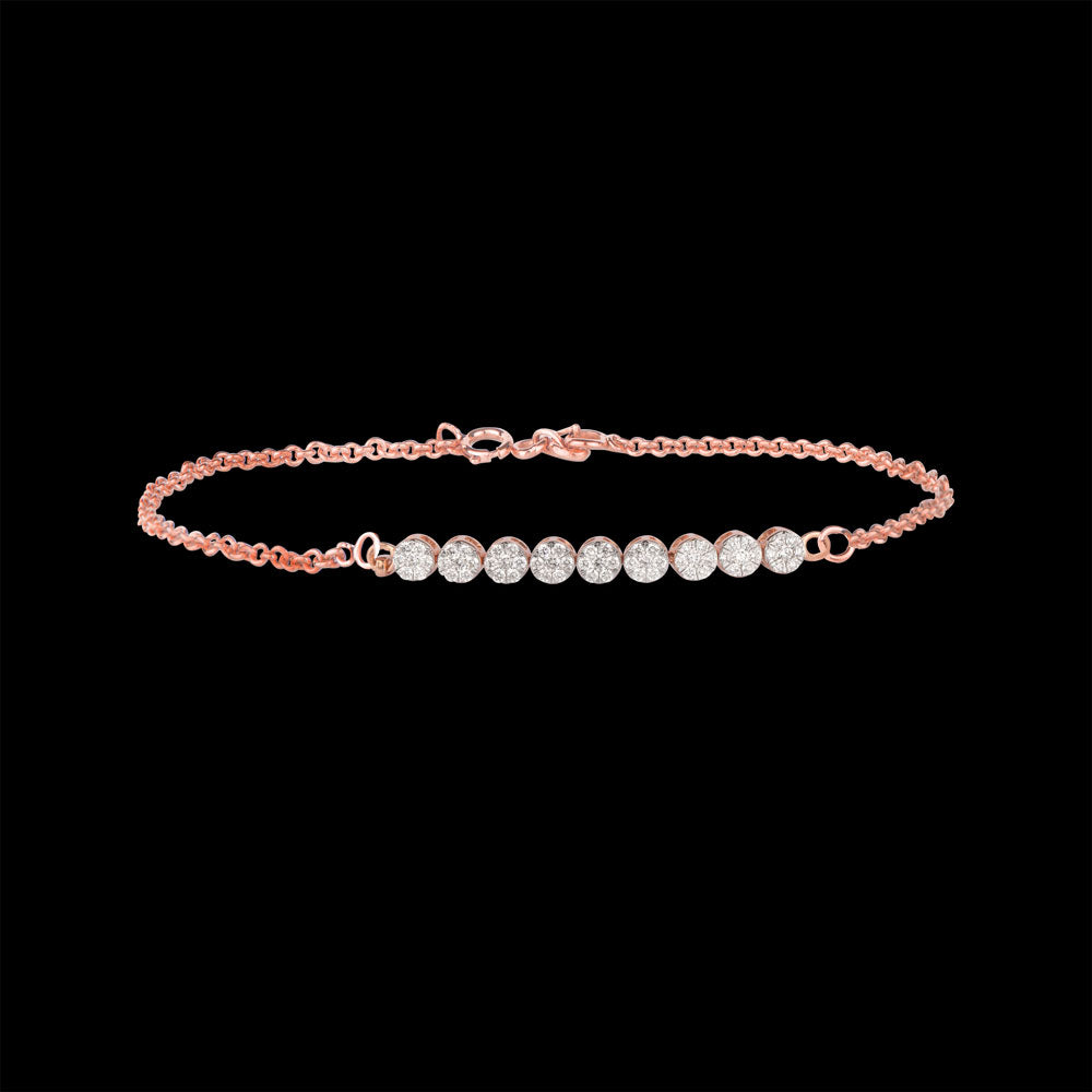 18K Rose Gold Diamond Bracelet - 0.804ct VVS-VS-GH