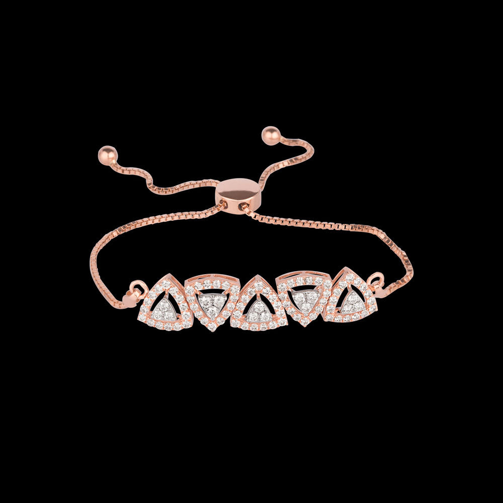 18K Rose Gold Diamond Bracelet - 1.747ct VVS-VS-GH