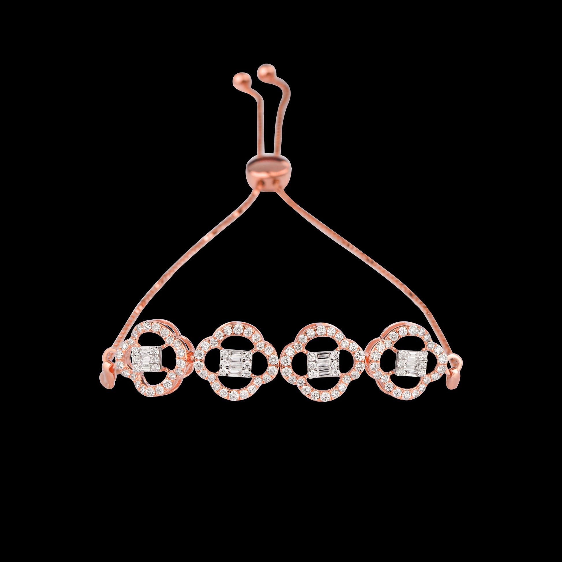 18K Rose Gold Diamond Bracelet - 1.571ct VVS-VS-GH