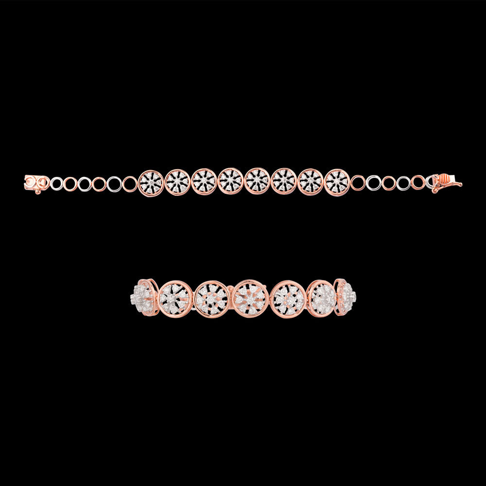 18K Rose Gold Diamond Bracelet - 1.779ct VVS-VS-HI