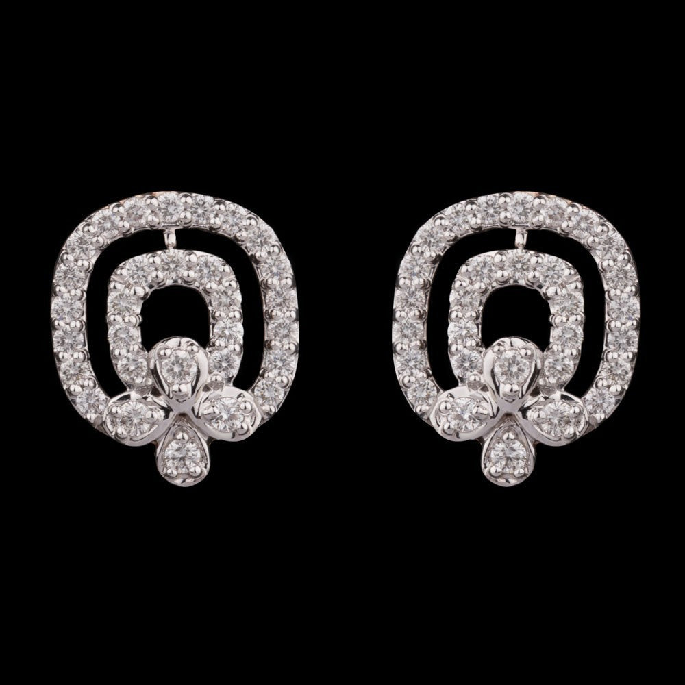 14K Rose Gold Diamond Earrings - 0.58ct VVS-VS-GH