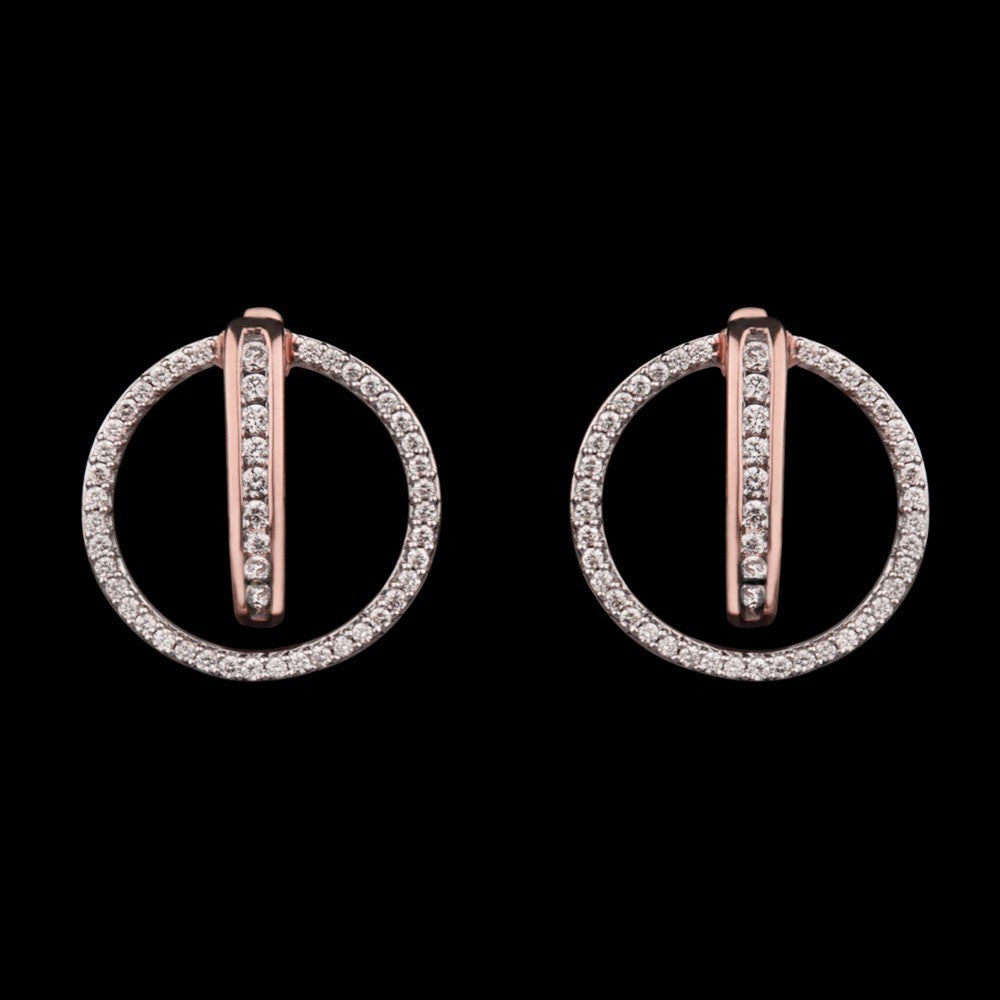 18K Rose Gold Diamond Earrings - 0.51ct VVS-VS-HI