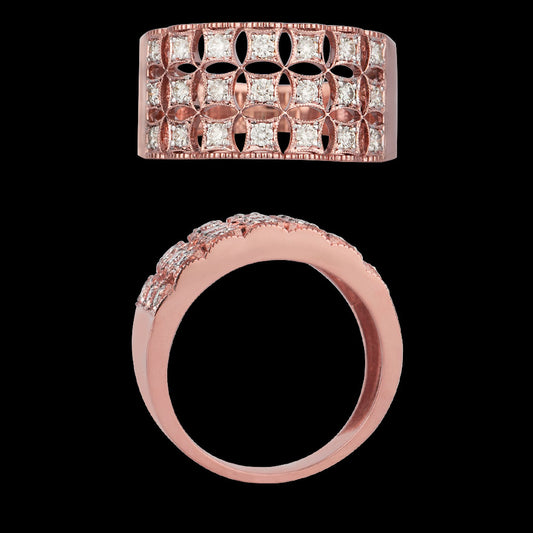 14K Rose Gold Diamond Ring - 1.16ct VVS-VS-HI