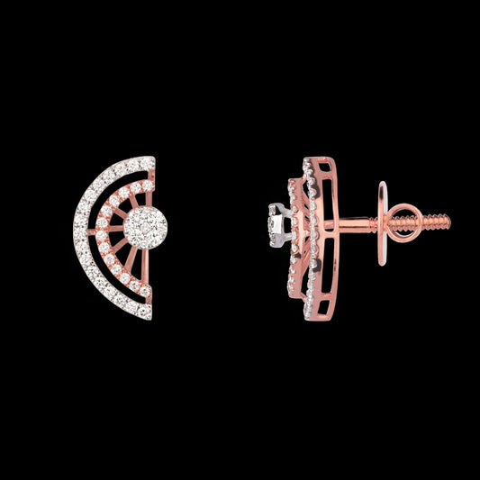 14K Rose Gold Diamond Earrings - 0.71ct VVS-VS-HI