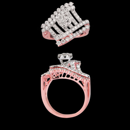 14K Rose Gold Diamond Ring - 1.16ct VVS-VS-IJ