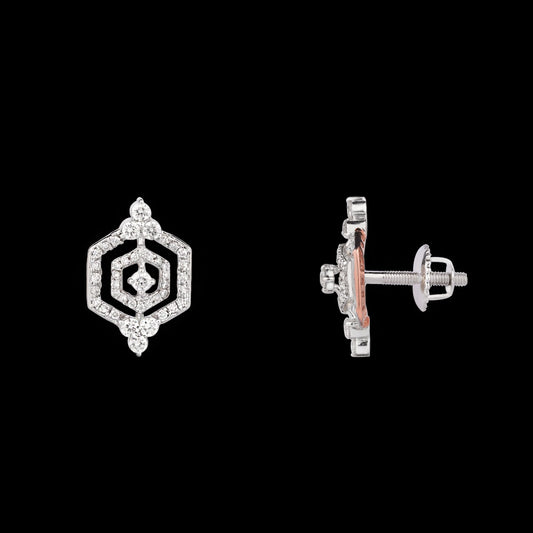 14K Rose Gold Diamond Earrings - 0.74ct VVS-VS-IJ