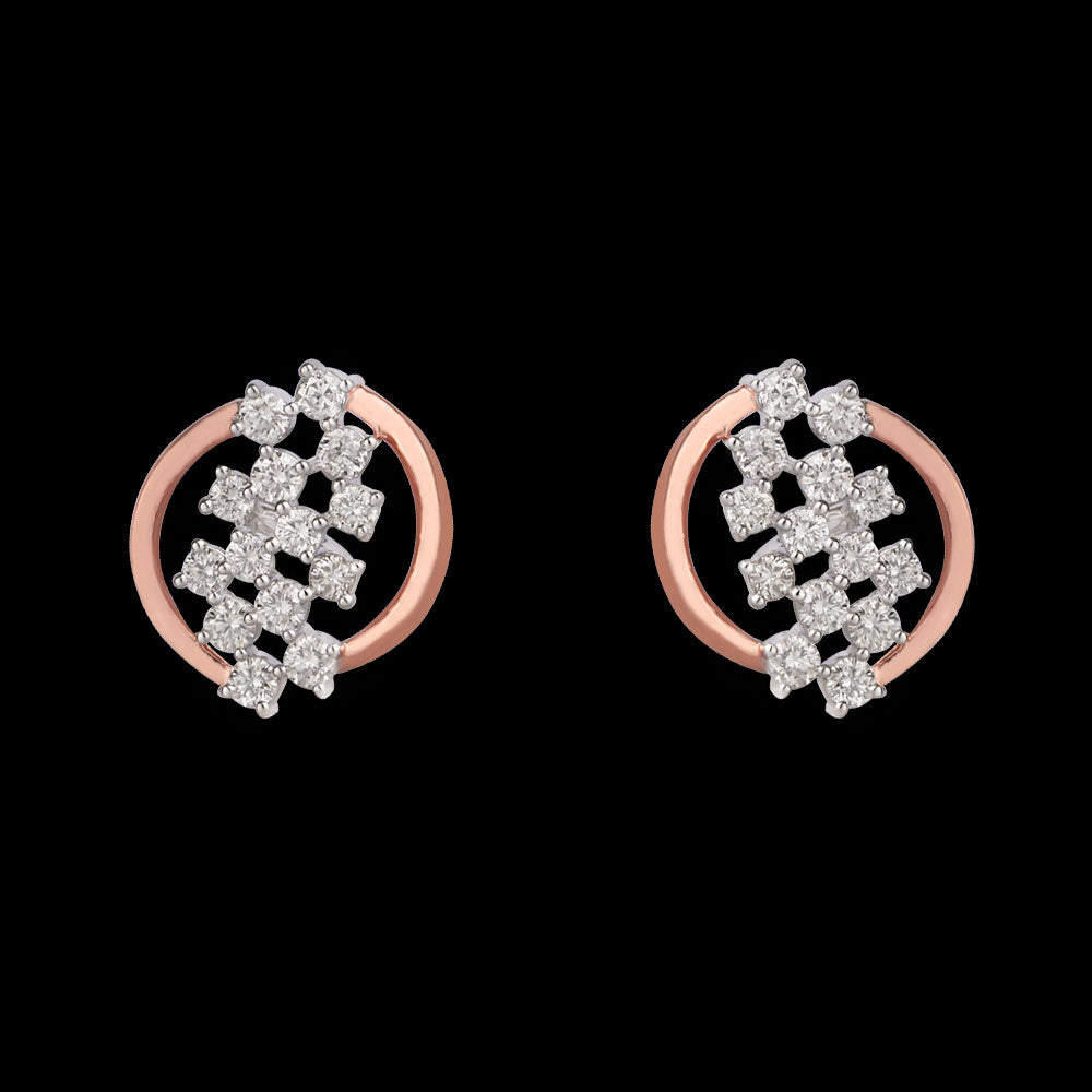 14K Rose Gold Diamond Earrings - 0.74ct VVS-VS-HI