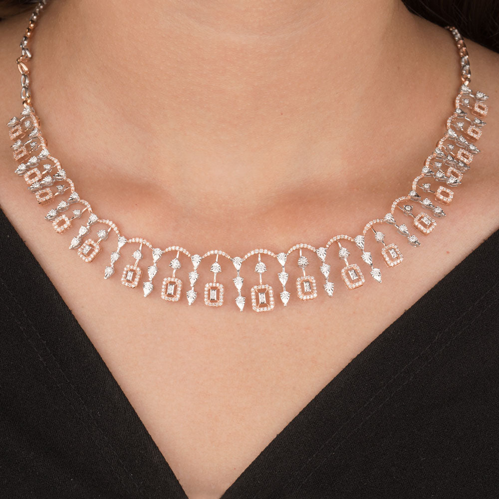 14K Yellow Gold Diamond Necklace - 2.698ct VVS-VS-GH