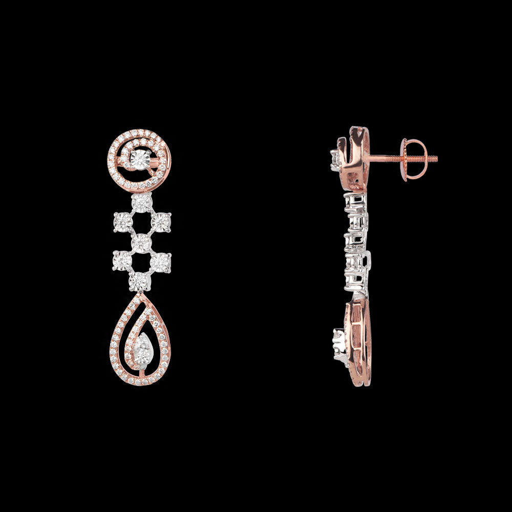 14K Rose Gold Diamond Jewellery - 0.96ct VVS-VS-HI