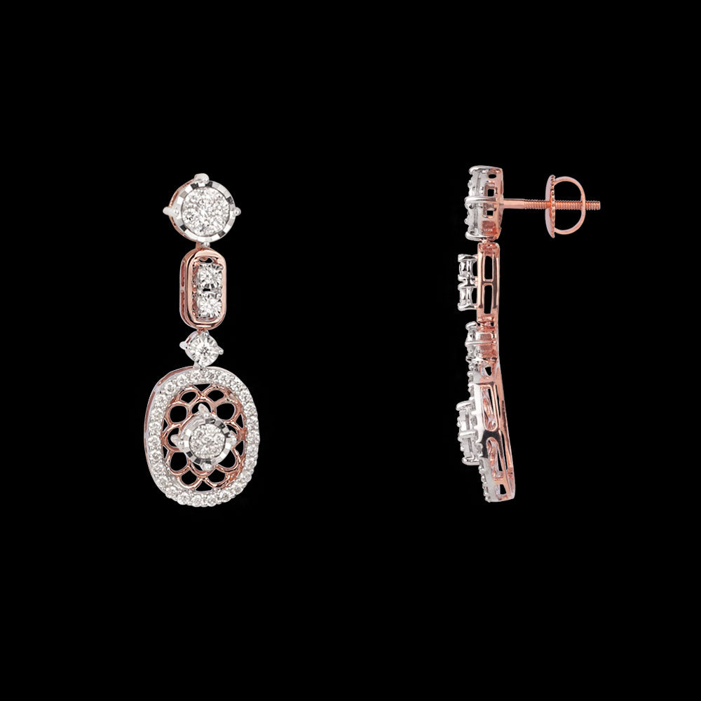 14K Rose Gold Diamond Jewellery - 0.93ct VVS-VS-HI