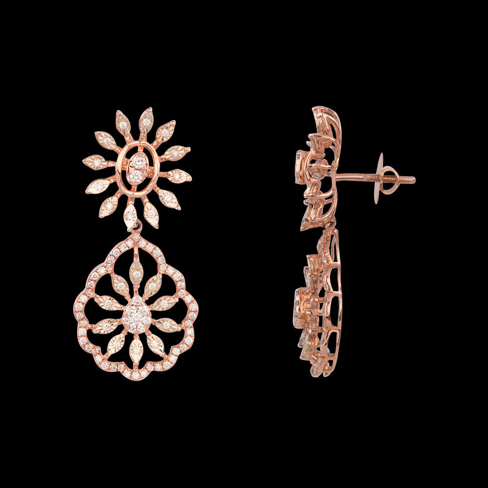 14K Rose Gold Diamond Jewellery - 0.83ct VVS-VS-GH