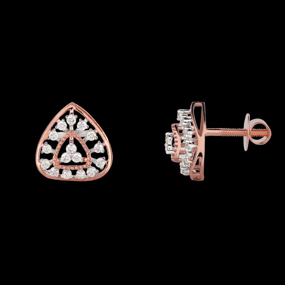 14K Rose Gold Diamond Pendant - 0.65ct VVS-VS-HI