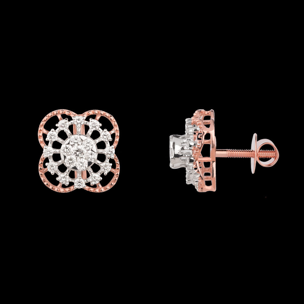 14K Rose Gold Diamond Pendant - 0.7ct VVS-VS-GH