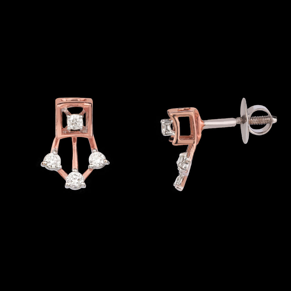 14K Rose Gold Diamond Jewellery - 0.17ct VVS-VS-HI