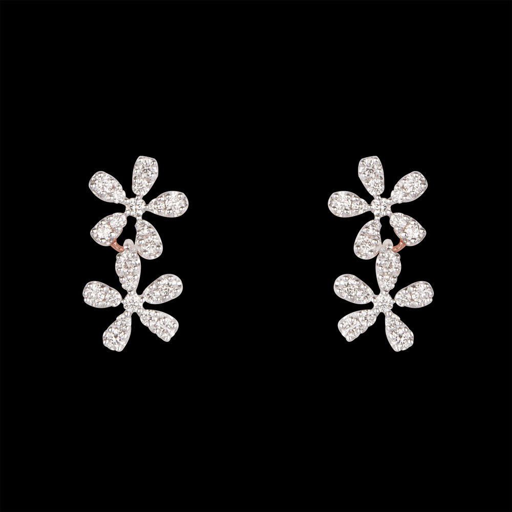 14K Rose Gold Diamond Earrings - 0.37ct VVS-VS-HI