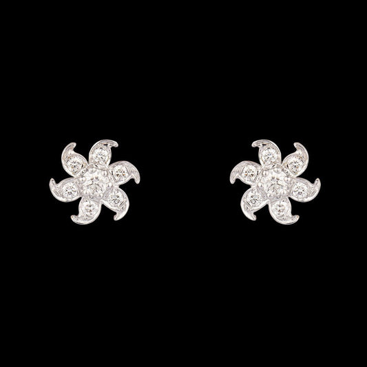 14K Rose Gold Diamond Earrings - 0.42ct VVS-VS-HI