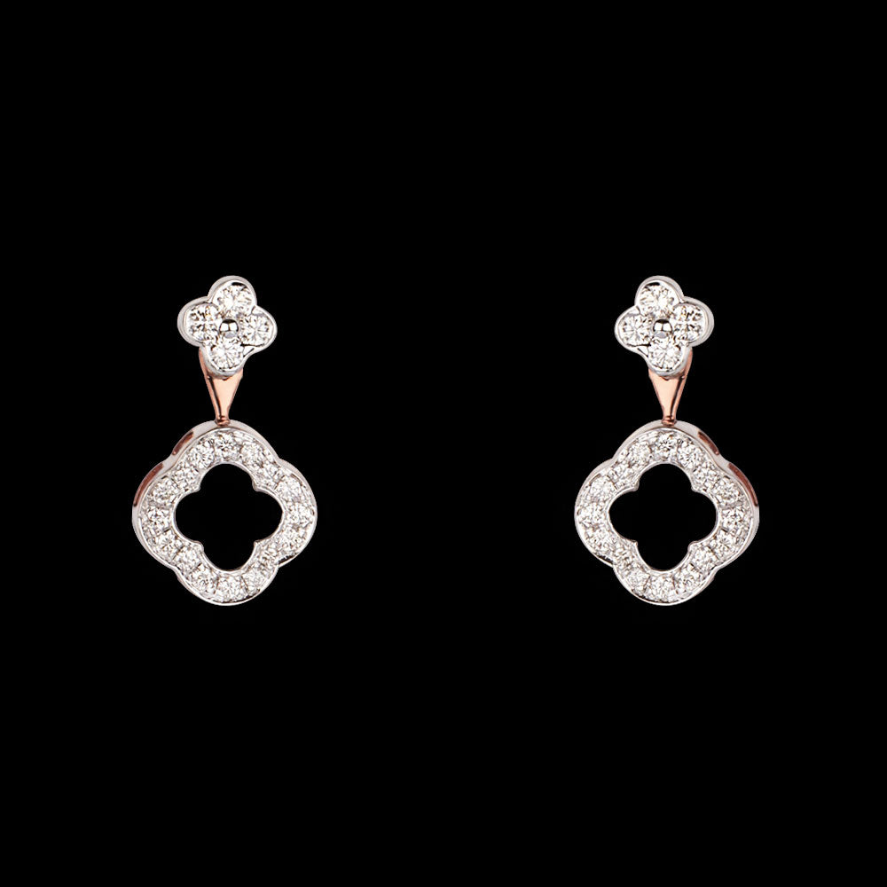 14K Rose Gold Diamond Earrings - 0.39ct VVS-VS-HI