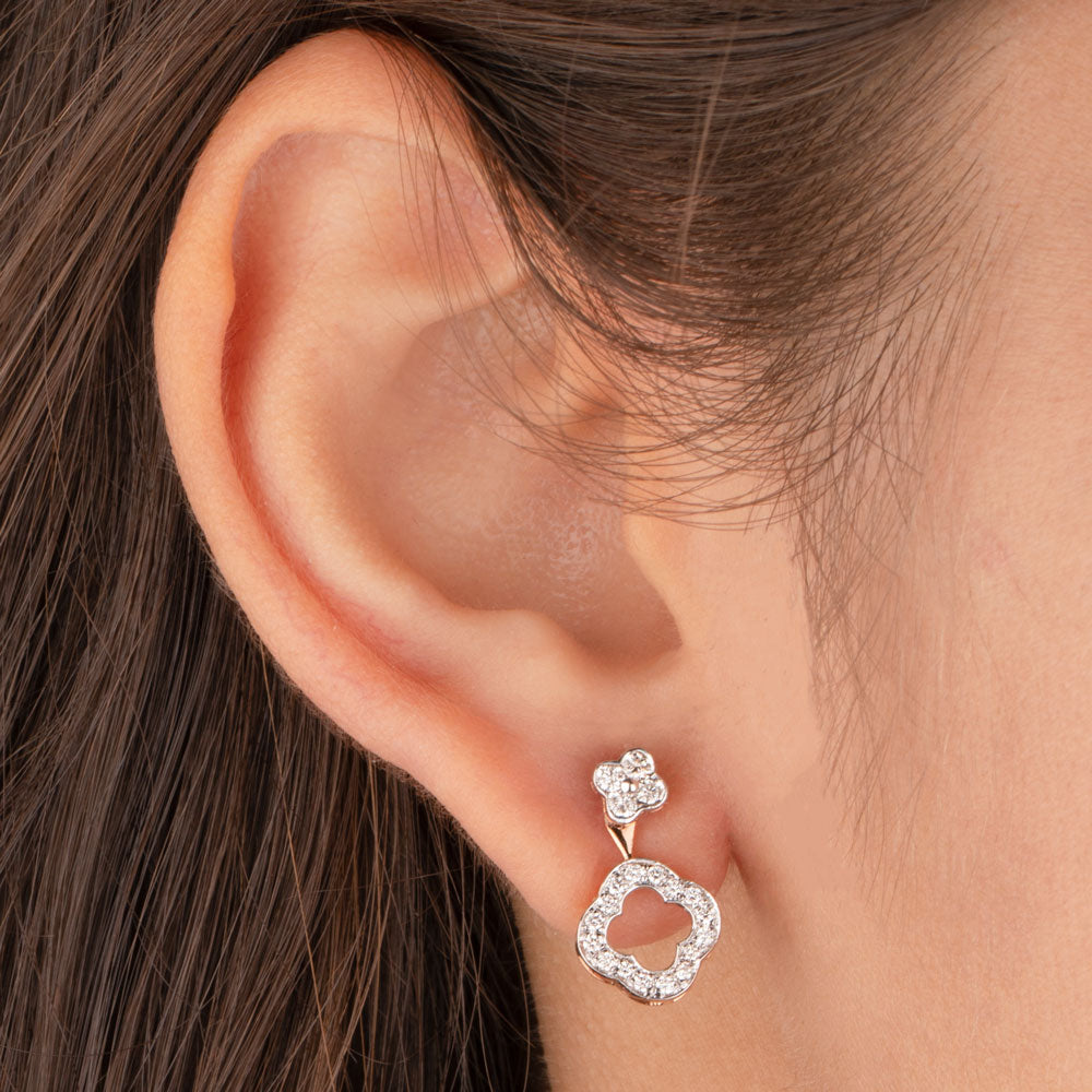 14K Rose Gold Diamond Earrings - 0.39ct VVS-VS-HI