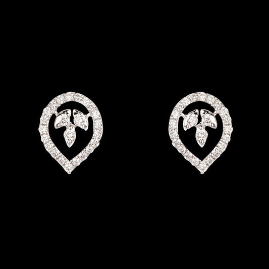14K Rose Gold Diamond Earrings - 0.2ct VVS-VS-HI