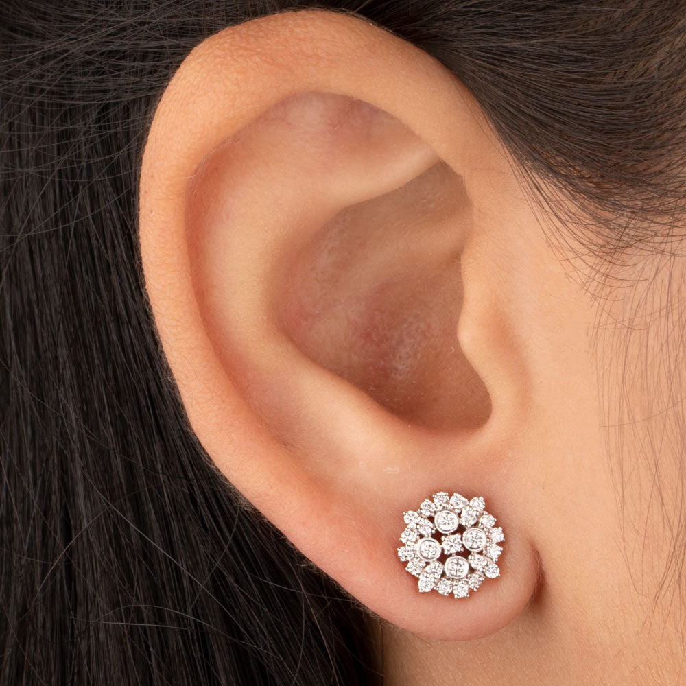 14K Rose Gold Diamond Earrings - 0.4ct VVS-VS-GH