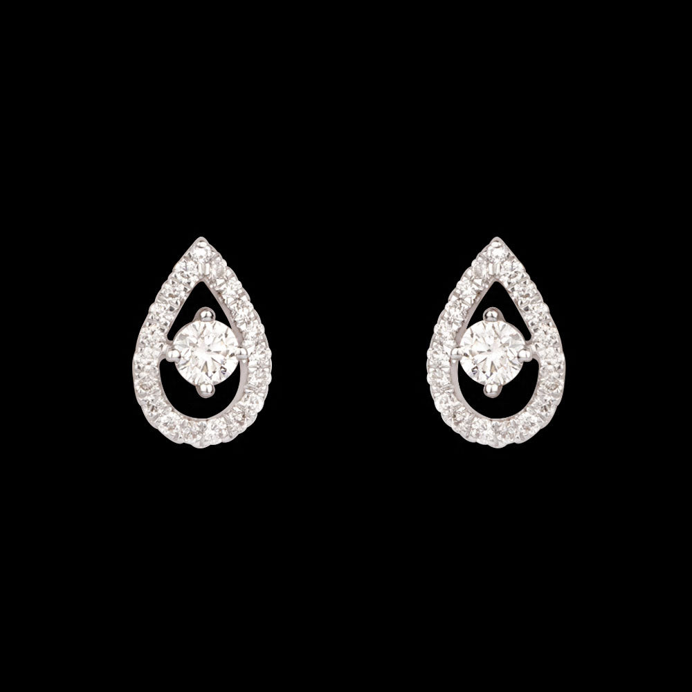 14K Rose Gold Diamond Earrings - 0.31ct VVS-VS-HI