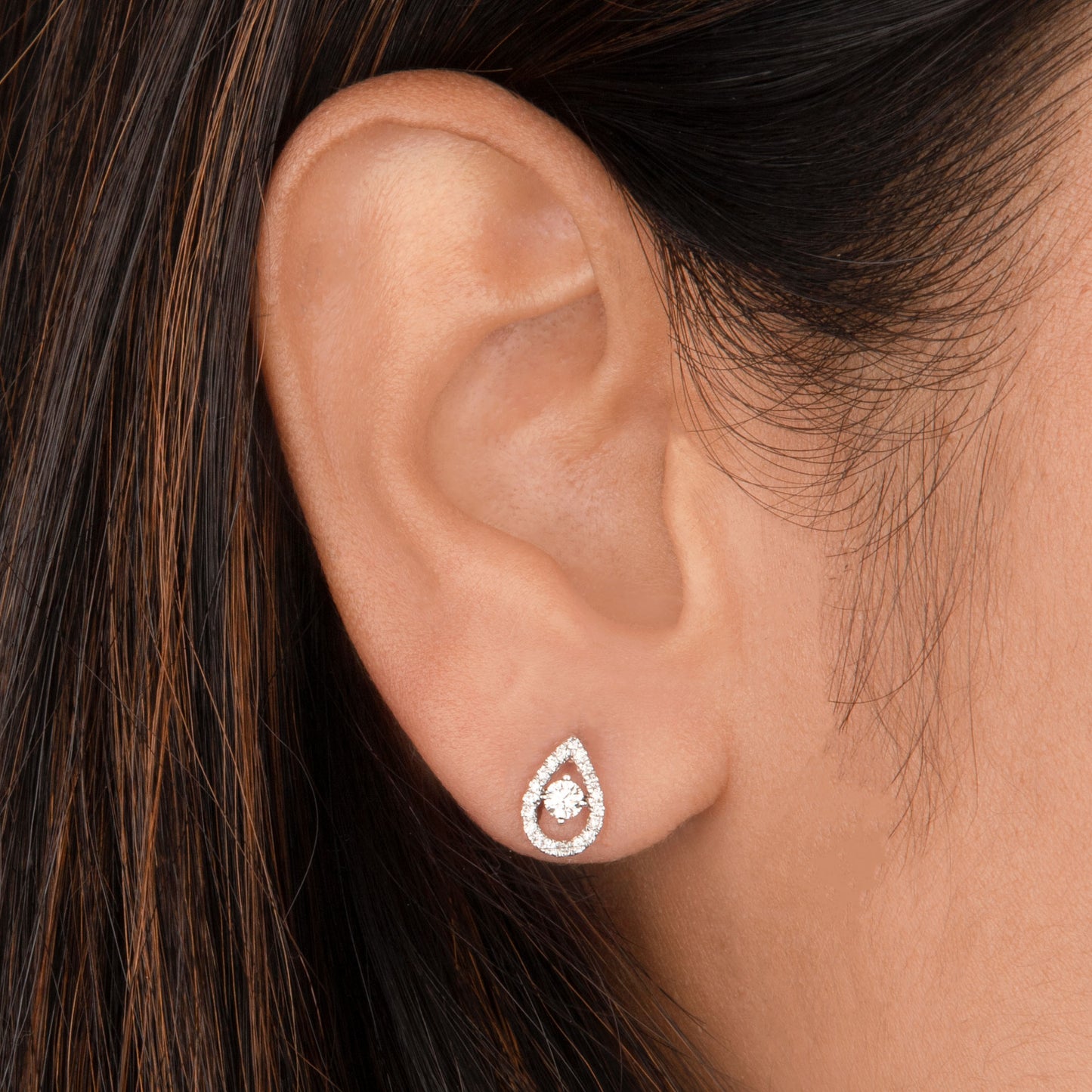 14K Rose Gold Diamond Earrings - 0.31ct VVS-VS-HI