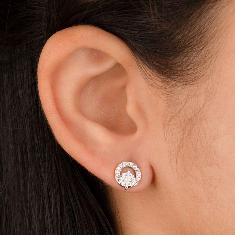 14K Rose Gold Diamond Earrings - 0.4ct VVS-VS-HI