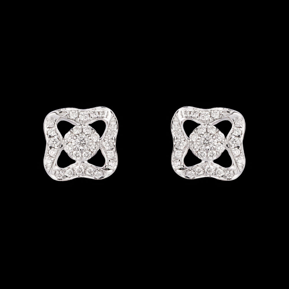 14K Rose Gold Diamond Earrings - 0.3ct VVS-VS-GH