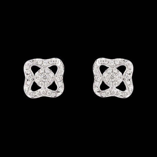 14K Rose Gold Diamond Earrings - 0.3ct VVS-VS-GH