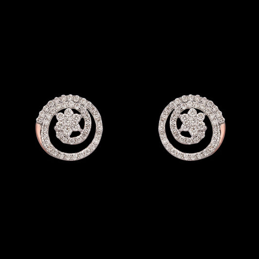 18K Rose Gold Diamond Earrings - 0.63ct VVS-VS-HI