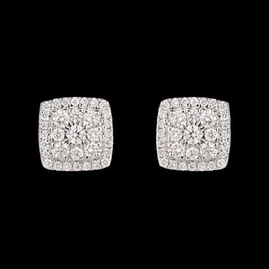 14K Rose Gold Diamond Earrings - 0.4ct VVS-VS-GH