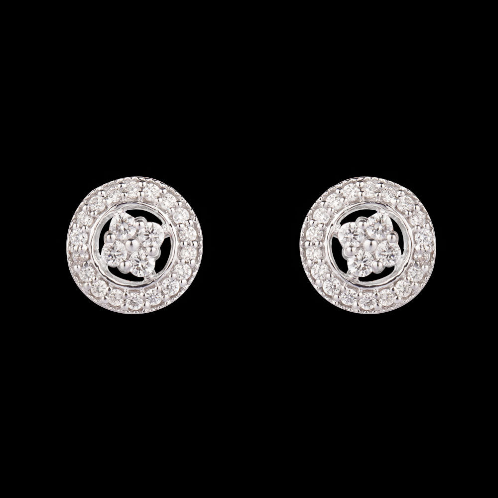 14K Rose Gold Diamond Earrings - 0.22ct VVS-VS-GH