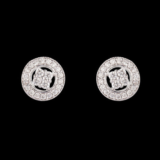 14K Rose Gold Diamond Earrings - 0.22ct VVS-VS-GH