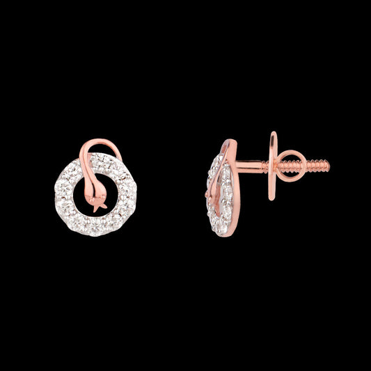 14K Rose Gold Diamond Earrings - 0.23ct VVS-VS-HI