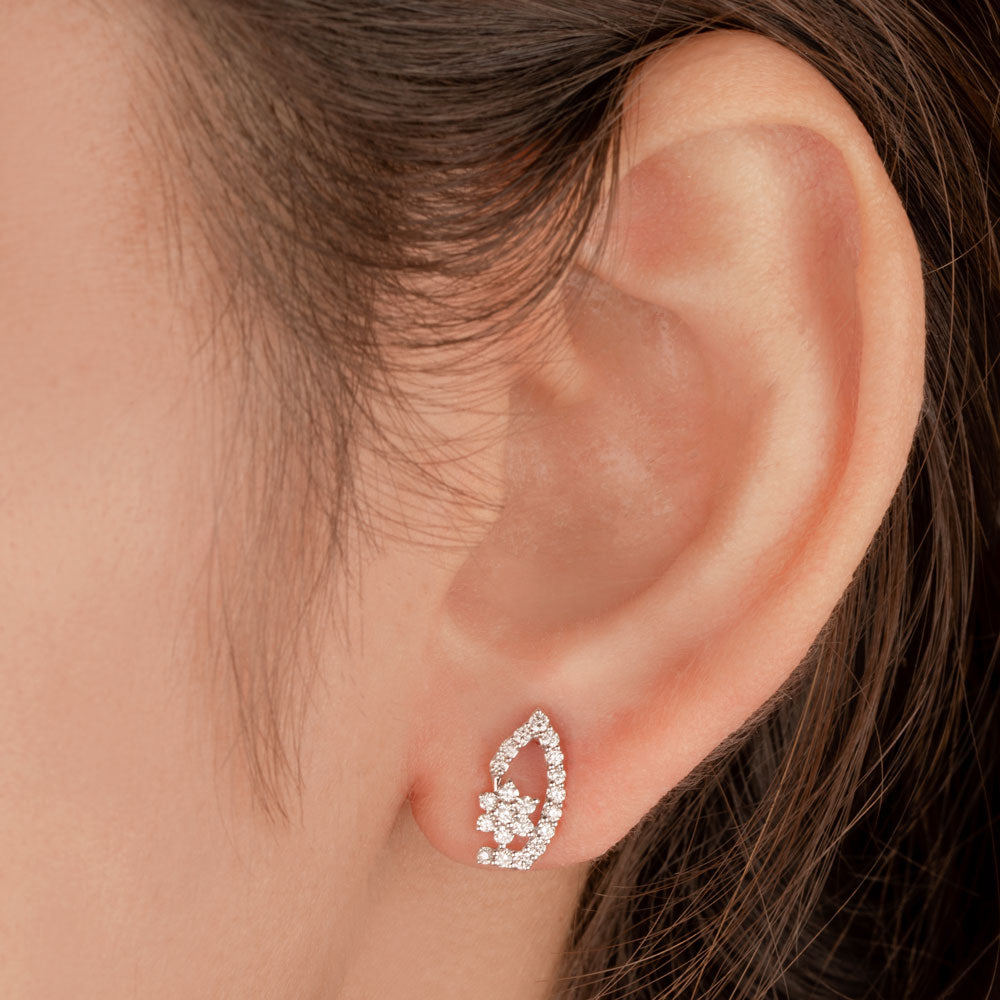 14K Rose Gold Diamond Earrings - 0.36ct VVS-VS-HI