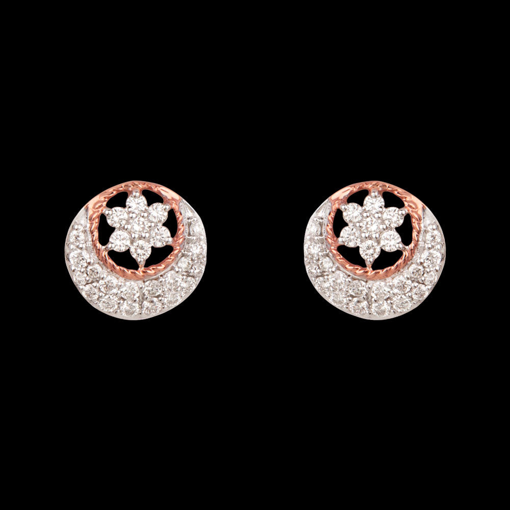 14K Rose Gold Diamond Earrings - 0.49ct VVS-VS-HI
