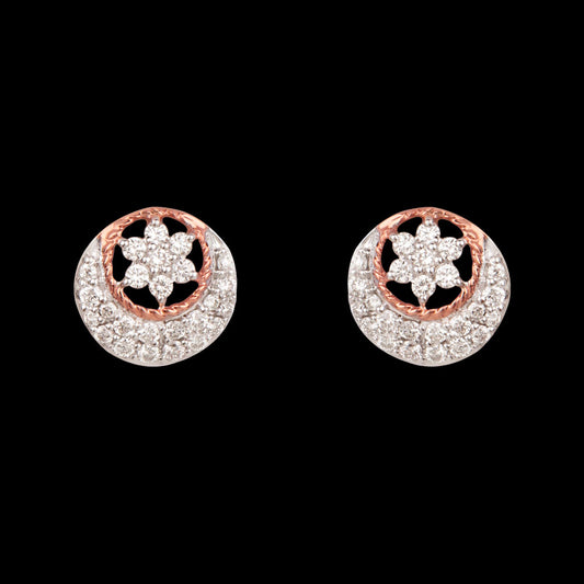 14K Rose Gold Diamond Earrings - 0.49ct VVS-VS-HI