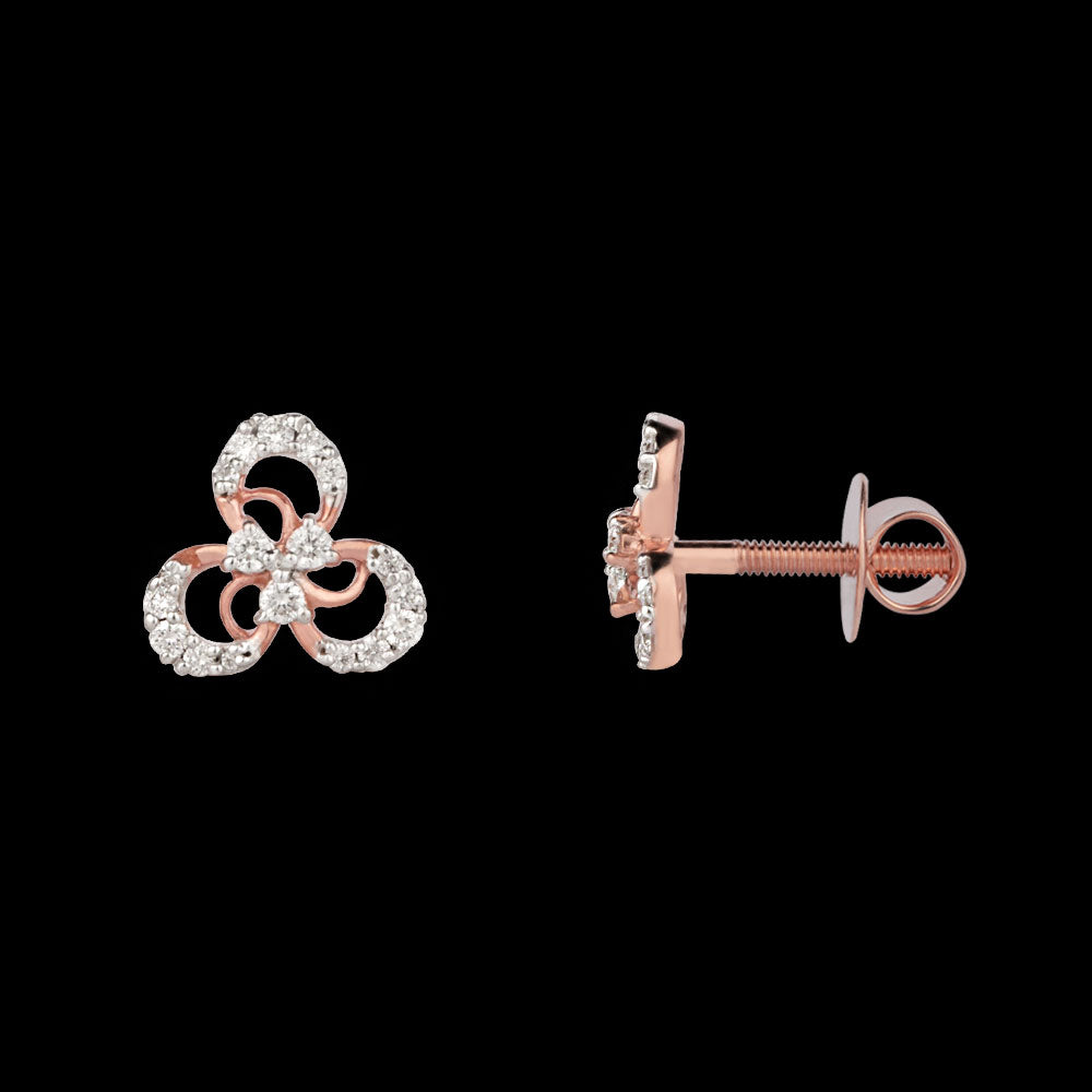 14K Rose Gold Diamond Jewellery - 0.14ct VVS-VS-GH