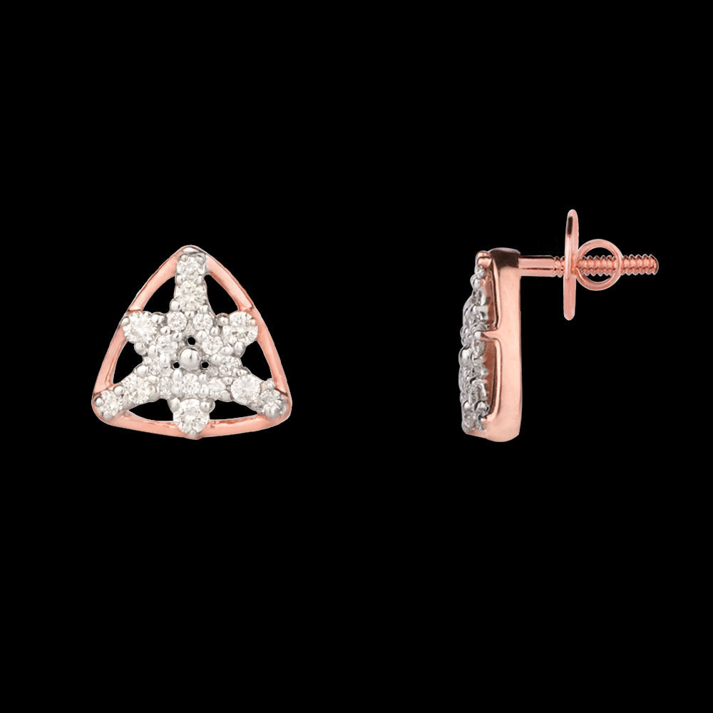 14K Rose Gold Diamond Jewellery - 0.12ct VVS-VS-HI