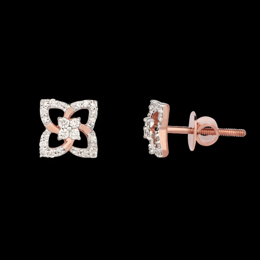 14K Rose Gold Diamond Jewellery - 0.15ct VVS-VS-HI