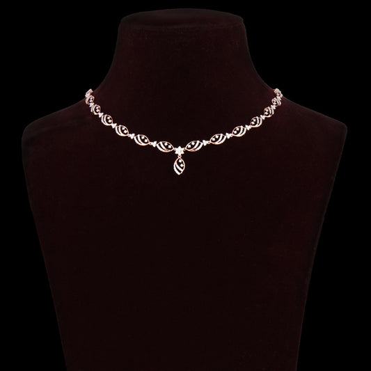 14K Rose Gold Diamond Necklace - 1.88ct VS-SI-FG