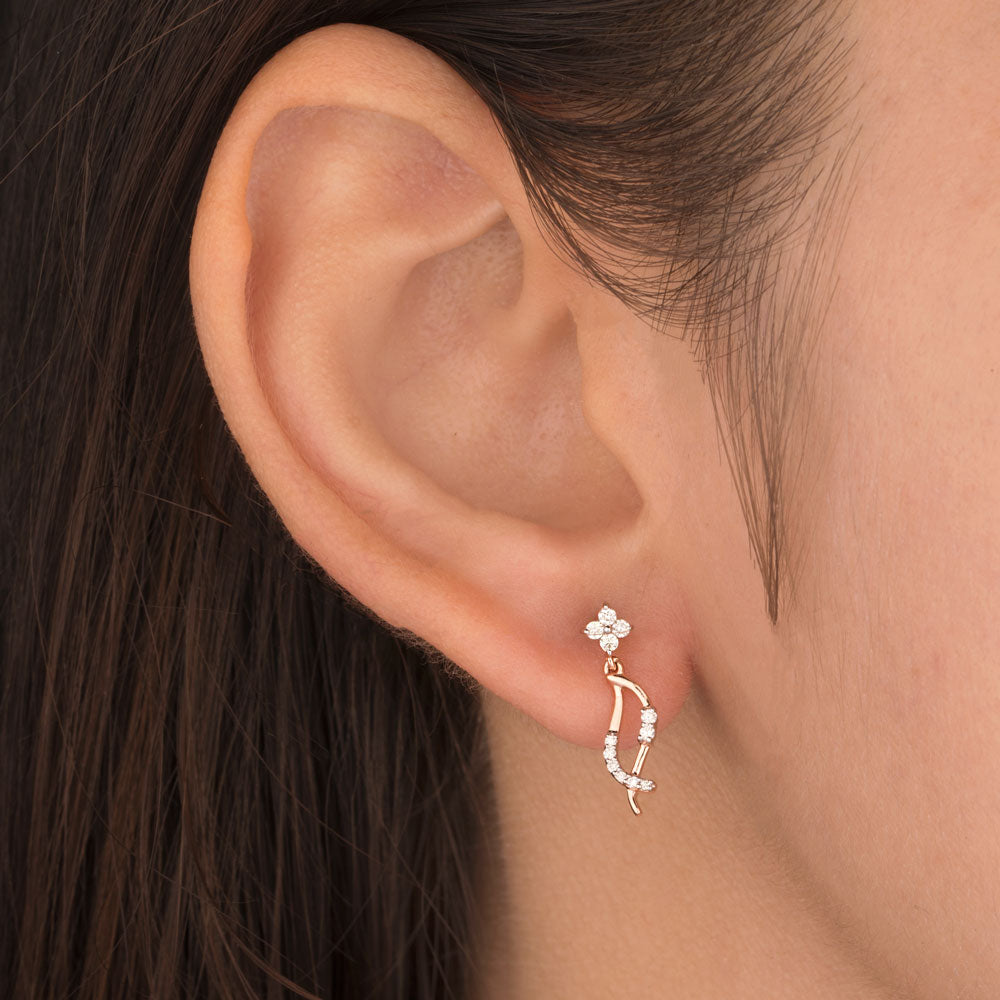 14K Rose Gold Diamond Jewellery - 0.17ct VS-SI-FG
