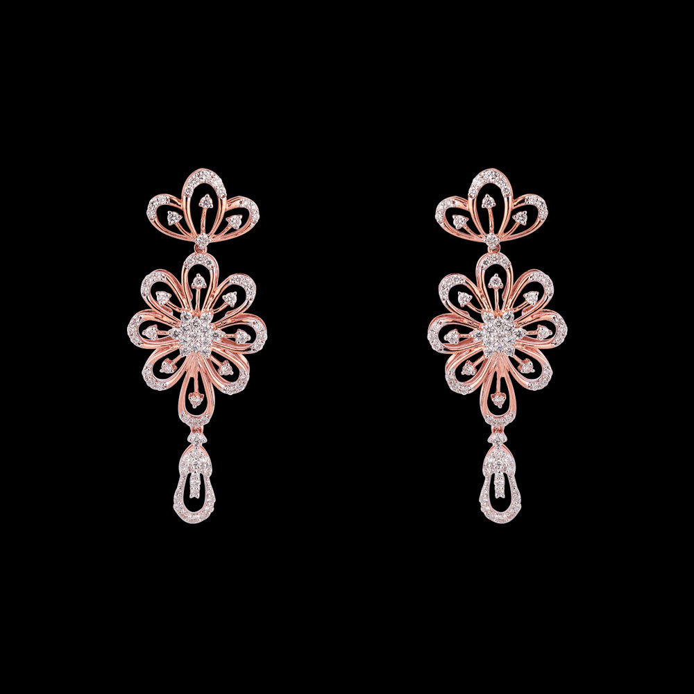 14K Rose Gold Diamond Jewellery - 1.24ct VS-SI-FG