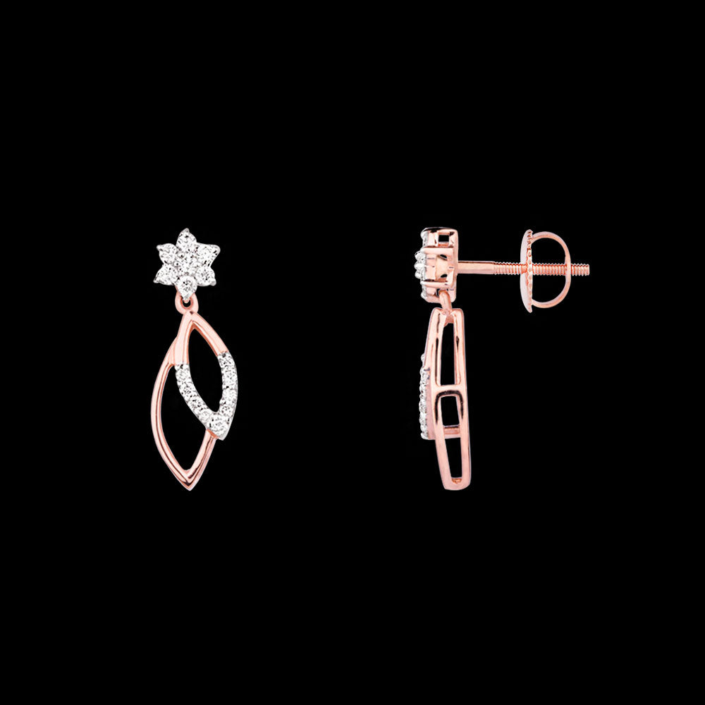 18K Rose Gold Diamond Jewellery - 0.198ct VS-SI-HI