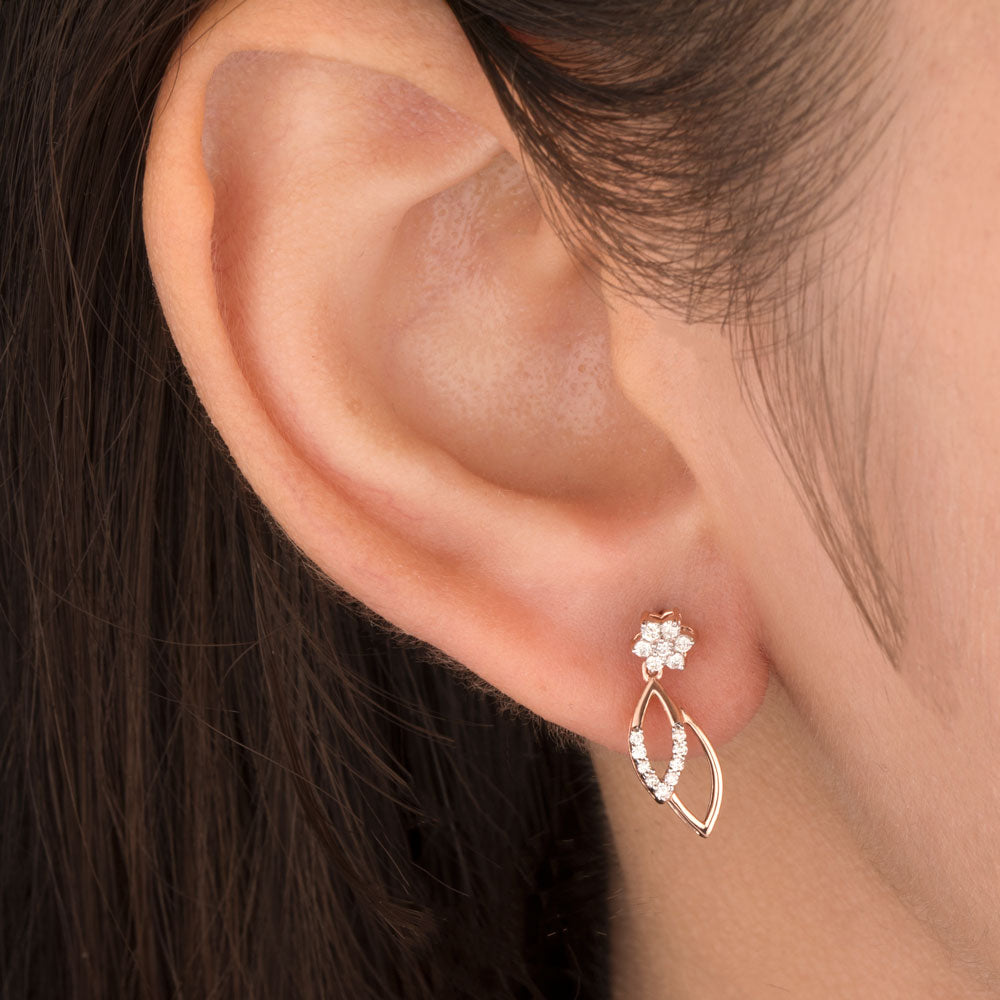 18K Rose Gold Diamond Jewellery - 0.198ct VS-SI-HI