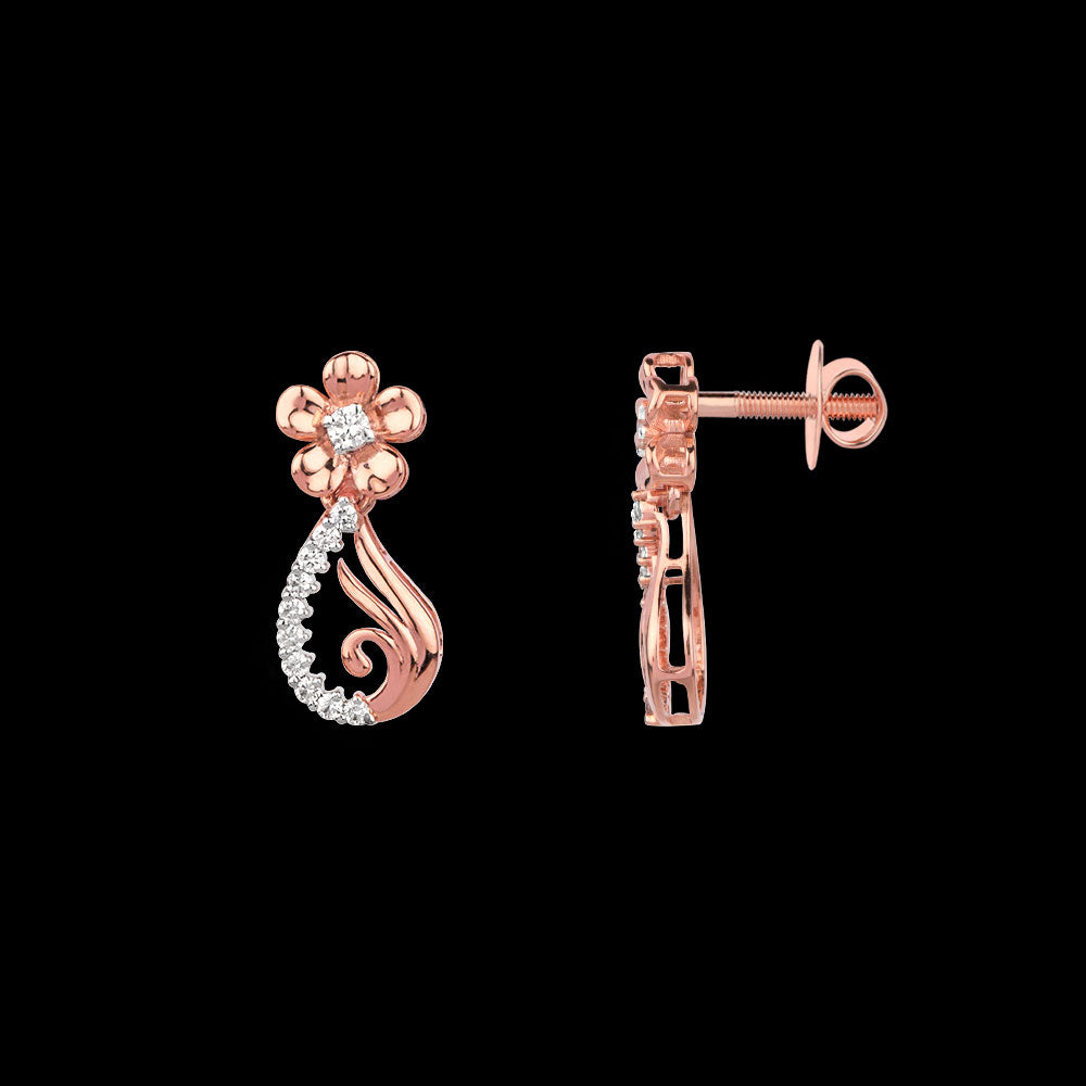 14K Rose Gold Diamond Jewellery - 0.3ct VVS-VS-GH