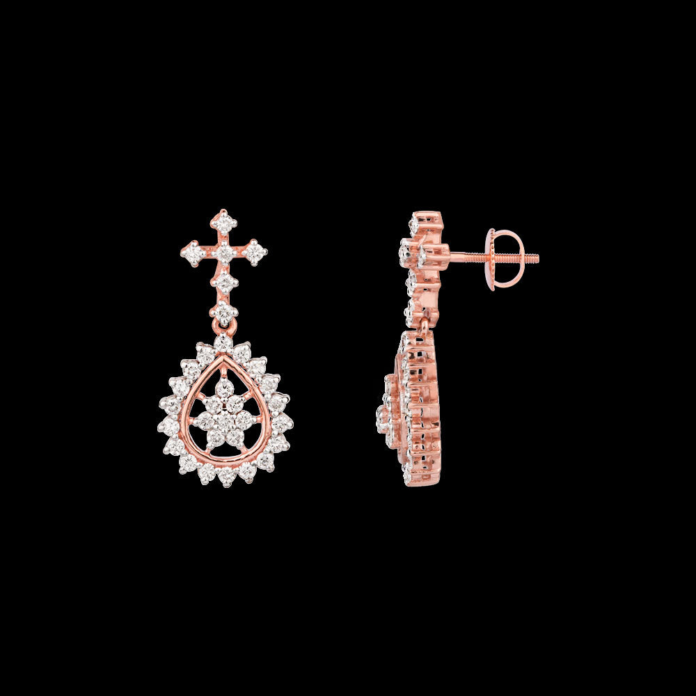 18K Rose Gold Diamond Jewellery - 0.64ct VVS-VS-GH