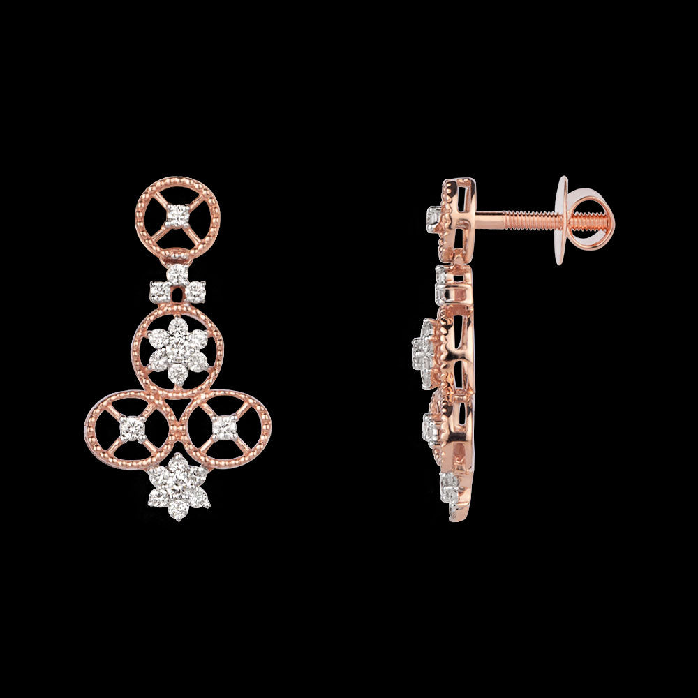 18K Rose Gold Diamond Jewellery - 0.44ct VVS-VS-GH